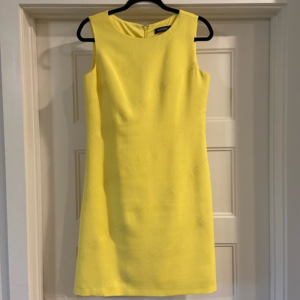 Womens yellow sleeveless dress